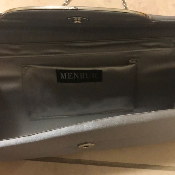 Silver metallic clutch purse!!!!! - Picture 5 of 6